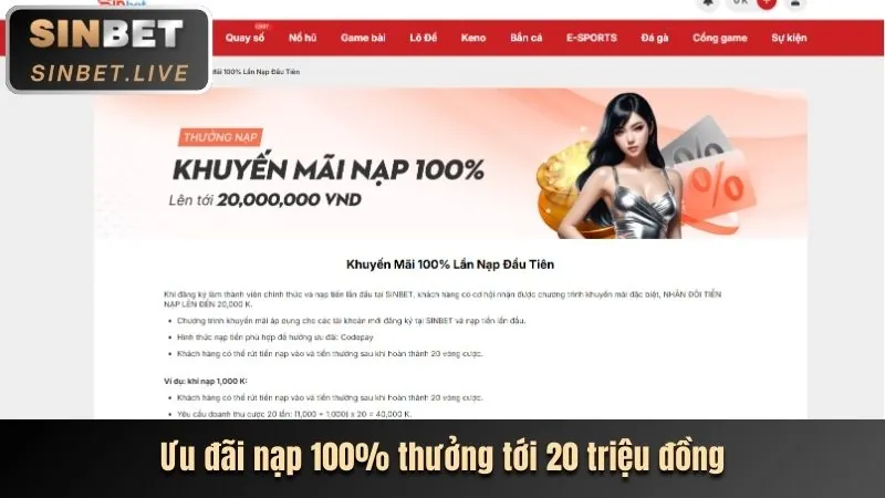 Hoàn trả và thưởng nạp lại hàng ngày